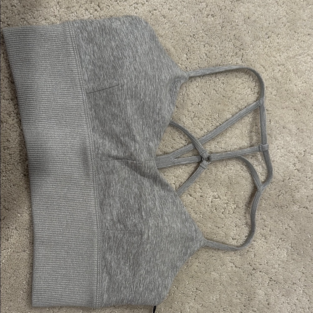 ALO Yoga Charcoal Sports Bra